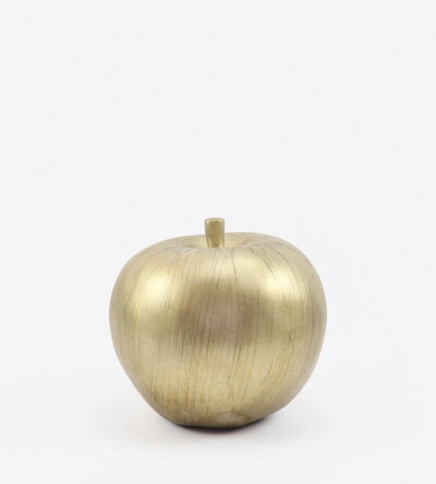 Decorative apple in golden color